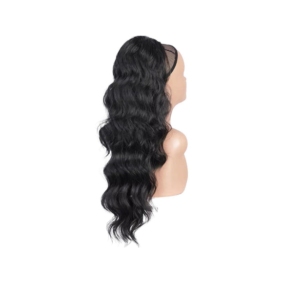 Synthetic Hair Ponytail - Body Wave - Off Black  #1B