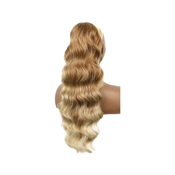 Synthetic Hair Ponytail - Body Wave - Blonde Ombre