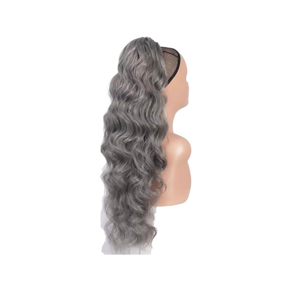 Synthetic Hair Ponytail - Body Wave - Grey Success