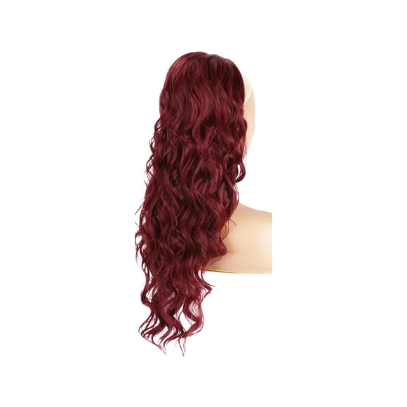 Synthetic Hair Ponytail - Body Wave - Red