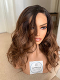THE ROSE WIG Side Part Front Lace Wefted Synthetic Bob Wig - SW1047